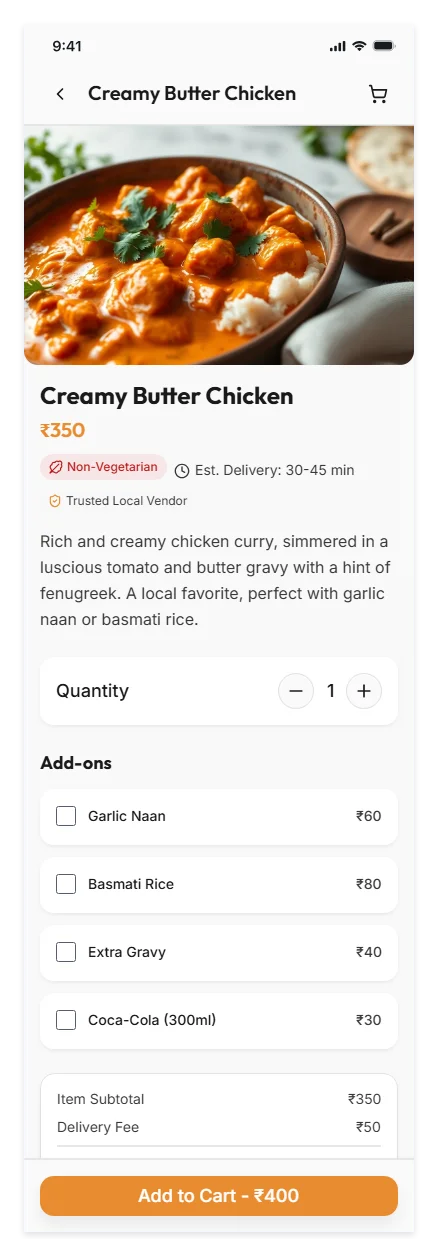 Food Item Detail